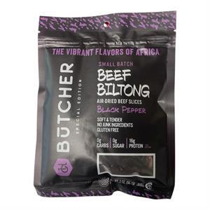 Beef Biltong Black Pepper, 2 Oz